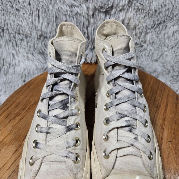 Converse Chuck Taylor All Star Women Size 9 Retro Y2K Style High Top White Shoes - Picture 7 of 13